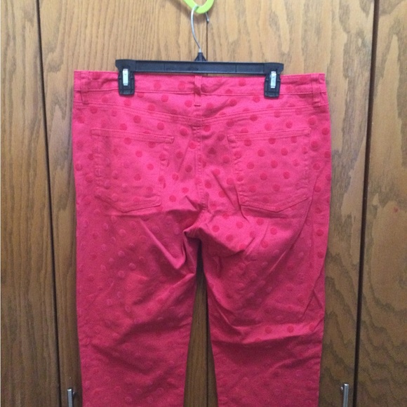 Joe Fresh Red Mid- Rise Skinny Jeans Women’s 12 - Picture 6 of 7